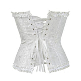 Women's Pretty Overbust Corset Bustier - Black - 819 / Front Clip / Corset - 7XL - Polyester - image 41