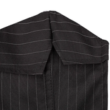 Women's Black Pin Striped Zip Up Corset - Black - 1 - 5802 - Zip Up Front - 6XL - Polyester - image 13