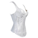 Women's Shoulder Strap Lace Up Corsets - Brown - 1 - Corset Top - 6XL - Polyester - image 6