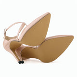 Women's Cross Strap Pointy Toe Sandals - Beige - Sandals - 12 B - image 32