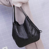 Handbags Women's Vintage Luxury Tote - Black - Tote Bag - Small - PU Leather - image 30