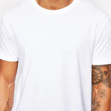 Men's Gothic Short Sleeved Long T-Shirt - Black - Long Gothic T-Shirt - XXL - Cotton - image 10