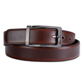 Men's Leather Reversible Rotatable Belt - Black/Blue - Men's Belt - 85cm (Waist 70cm) - Genuine Leather - image 20