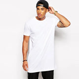 Men's Gothic Short Sleeved Long T-Shirt - Black - Long Gothic T-Shirt - XXL - Cotton - image 11