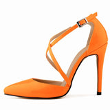 Funki Buys | Shoes | Women's Cross Strap Pointy Toe Sandals