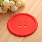Button Shaped Silicone Coasters 5 Pcs - Medium - Silicone Rubber - image 12
