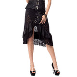 Women's Gothic Steampunk Styled Skirt - Black - Steampunk Skirt - 6XL - Polyester - image 5