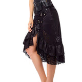 Women's Gothic Steampunk Styled Skirt - Black - Steampunk Skirt - 6XL - Polyester - image 9