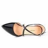 Women's Cross Strap Pointy Toe Sandals - Beige - Sandals - 12 B - image 20