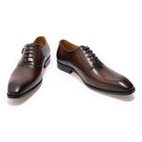 Men's Luxury Genuine Leather Dress Shoe - Black - Men's Formal Shoes - 12 B - Genuine Leather - image 10