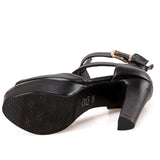 Women's T-Strap High Platform Sandals - Yellow - Platform Shoes - 3 B - PU Leather - image 13