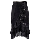 Women's Gothic Steampunk Styled Skirt - Black - Steampunk Skirt - 6XL - Polyester - image 10