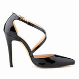 Women's Cross Strap Pointy Toe Sandals - Beige - Sandals - 12 B - image 27