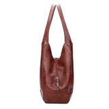 Handbags Women's Vintage Luxury Tote - Black - Tote Bag - Small - PU Leather - image 11