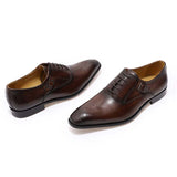 Men's Luxury Genuine Leather Dress Shoe - Black - Men's Formal Shoes - 12 B - Genuine Leather - image 12