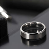 Men's Women's Titanium Wedding Bands - Silver - 1 - 4mm - Ring - 4 - Titanium - image 13