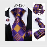 Men's 3 Pcs Paisley Wedding Tie Sets - MJ-7710 - One Size - Silk/Polyester - image 20