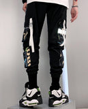 Men's Punk Goth Streetwear Cargo Pants - Black - 1 / Evb60 / Pants - XXXL - Polyester - image 41