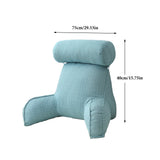 Armrest Reading Pillow Detachable - Sky Blue - Backrest Pillow - Medium - Polyester Cotton - image 7
