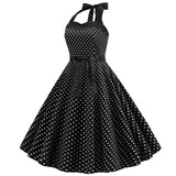 Funki Buys | Dresses | Women's Rockabilly Swing Halter Dress