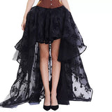 Women's Gothic Punk Corset Skirt Sets - Black - 1 / Skirt - 6XL - Polyester - image 4