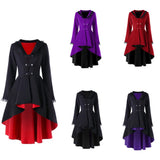 Women's Vintage Gothic Jacket Dress - Black/Red - 1 / Jacket Dress - 5XL - Polyester - image 18