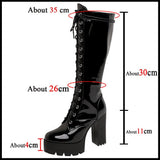 Funki Buys | Boots | Women's High Luxury Gothic Platform Boots