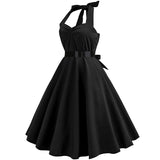 Funki Buys | Dresses | Women's Rockabilly Swing Halter Dress