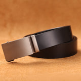 Men's Leather Handmade Automatic Belts - Black - Men's Belt - 135cm - Genuine Leather - image 9