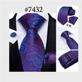 Men's 3 Pcs Paisley Wedding Tie Sets - MJ-7710 - One Size - Silk/Polyester - image 19