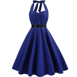 Funki Buys | Dresses | Women's Rockabilly Swing Halter Dress