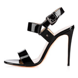 Women's Sexy Leather High Heels Stilettos - Blue - Stilettos - 46 B - PU Leather - image 8