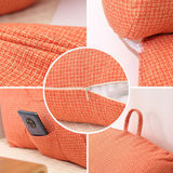 Armrest Reading Pillow Detachable - Sky Blue - Backrest Pillow - Medium - Polyester Cotton - image 27