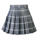 Women's Harajuku Preppy Plaid Mini Skirts - Grey - 8710-ZQ - Plaid Mini Skirt - XXXL - Polyester - image 32