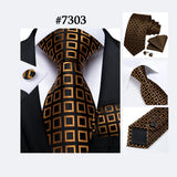 Men's 3 Pcs Paisley Wedding Tie Sets - MJ-7710 - One Size - Silk/Polyester - image 30