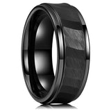 Men's Women's Tungsten Wedding Rings - Silver - 1 - Style1 - 8mm Ring - 6 - Tungsten - image 7