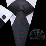 Men's 3 Pcs 100% Silk Luxury Tie Sets - C-3085 - One Size - Silk - image 10