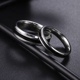 Men's Women's Stainless Steel Couple Ring - Silver/Black - 1 - Men's Ring - 6 - Stainless Steel - image 6