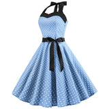 Women's Rockabilly Swing Halter Dress - White - Pettiskirt - XXL - Polyester - image 15