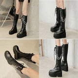 Funki Buys | Boots | Women's High Luxury Gothic Platform Boots