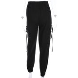 Women's Big Pockets Loose Cargo Pant - Black - Pants - XXXL - Polyester - image 21
