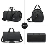 Duffle Bags Gym Travel Work Carry Bag - Grey - Style 1  With Shoes Pocket - Medium - Oxford Nylon - image 7