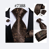 Men's 3 Pcs Paisley Wedding Tie Sets - MJ-7710 - One Size - Silk/Polyester - image 39
