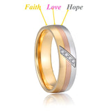 Men's Women's Titanium Wedding Rings - Gold/Silver - 1 - TC088 - 4mm - Ring - 5 - Titanium - image 19