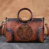 Handbags Women's Embossed Retro Bags - Black - Handbag - PU Leather - image 3