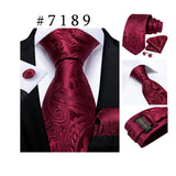 Men's 3 Pcs Luxury Formal Tie Sets - MJ-7189 - One Size - Silk/Polyester - image 43