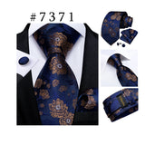 Men's 3 Pcs Luxury Formal Tie Sets - MJ-7189 - One Size - Silk/Polyester - image 42
