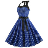 Women's Rockabilly Swing Halter Dress - White - Pettiskirt - XXL - Polyester - image 23