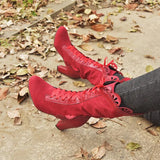 Women's Steampunk Lace Top Granny Boot - Black - Lace Top Boots - 43 B - PU Leather - image 15