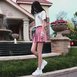 Women's Harajuku Preppy Plaid Mini Skirts - Grey - 8710-ZQ - Plaid Mini Skirt - XXXL - Polyester - image 8